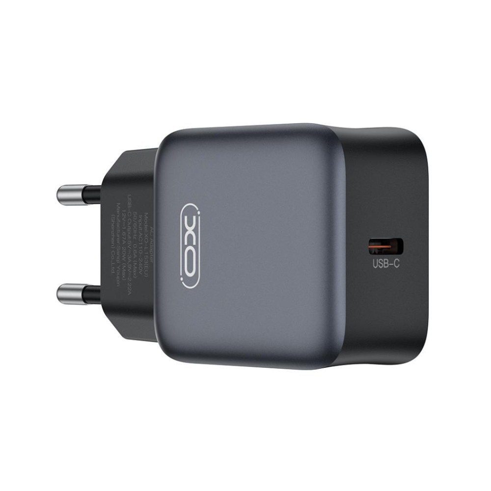 Зарядно устройство 220V XO - L155 30W, USB-A + кабел Type-C към Lightning Зарядно устройство 220V XO - L155 30W, USB-A + кабел Type-C към Lightning