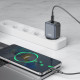 Зарядно устройство 220V XO - L155 30W, USB-A + кабел Type-C към Lightning