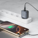 Зарядно устройство 220V XO - L155 30W, USB-A + кабел Type-C към Type-C