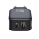 Зарядно устройство 220V XO - L156 30W, USB-A, USB-C + кабел Type-C към Lightning