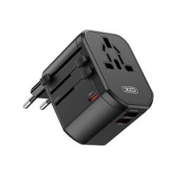 Зарядно устройство 220V 2xUSB-A, USB-C + Преходник от към всички стандарти XO - WL13 Зарядно устройство 220V 2xUSB-A, USB-C + Преходник от към всички стандарти XO - WL13