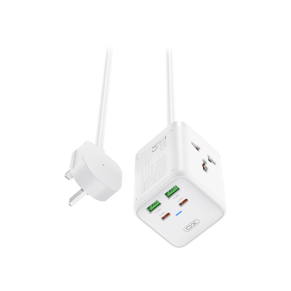 Зарядно устройство 220V 2xUSB-A, 2xUSB-C, AC XO - WL24, 65W Зарядно устройство 220V 2xUSB-A, 2xUSB-C, AC XO - WL24, 65W