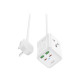 Зарядно устройство 220V 2xUSB-A, 2xUSB-C, AC XO - WL24, 65W