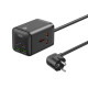 Зарядно устройство 220V 2xUSB-A, 2xUSB-C, AC XO - WL24, 65W