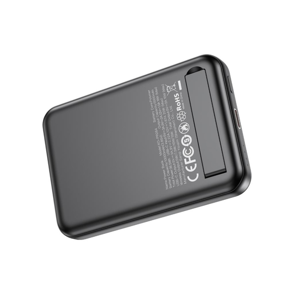 Безжична външна батерия XO PR264 - 10 000 mAh + стойка, MagSafe Безжична външна батерия XO PR264 - 10 000 mAh + стойка, MagSafe