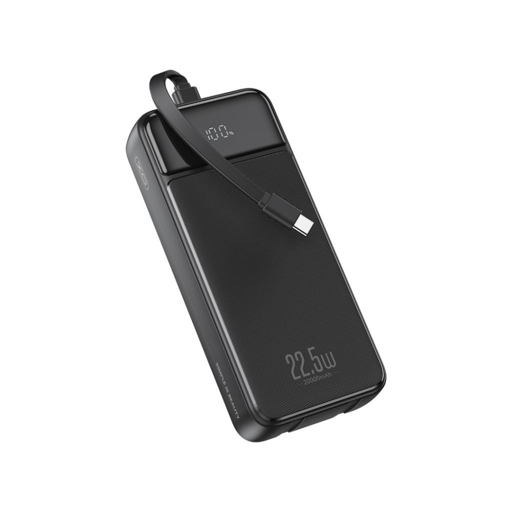 Външна батерия XO PR275 + кабел Type-C / Lightning - 20 000 mAh, 22.5W Външна батерия XO PR275 + кабел Type-C / Lightning - 20 000 mAh, 22.5W