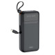 Външна батерия XO PR279 + кабел Type-C / Lightning / Micro - 20 000 mAh, 10W