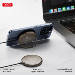 Безжично зарядно 15W MagSafe със стойка - XO - CX028  Безжично зарядно 15W MagSafe със стойка - XO - CX028
