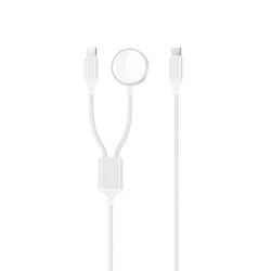 Преносимо зарядно устройство за смарт часовник XO Wireless 2в1за Apple Watch + Type-C 60W - CX030  Преносимо зарядно устройство за смарт часовник XO Wireless 2в1за Apple Watch + Type-C 60W - CX030