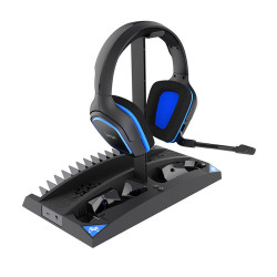 Мултифункционална стойка за PS4 и аксесоари iPega PG-P4009, USB 2.0 Мултифункционална стойка за PS4 и аксесоари iPega PG-P4009, USB 2.0