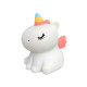 Нощна лампа Nimbo Silicone Fluffy unicorn, TAP, 3-whites, USB