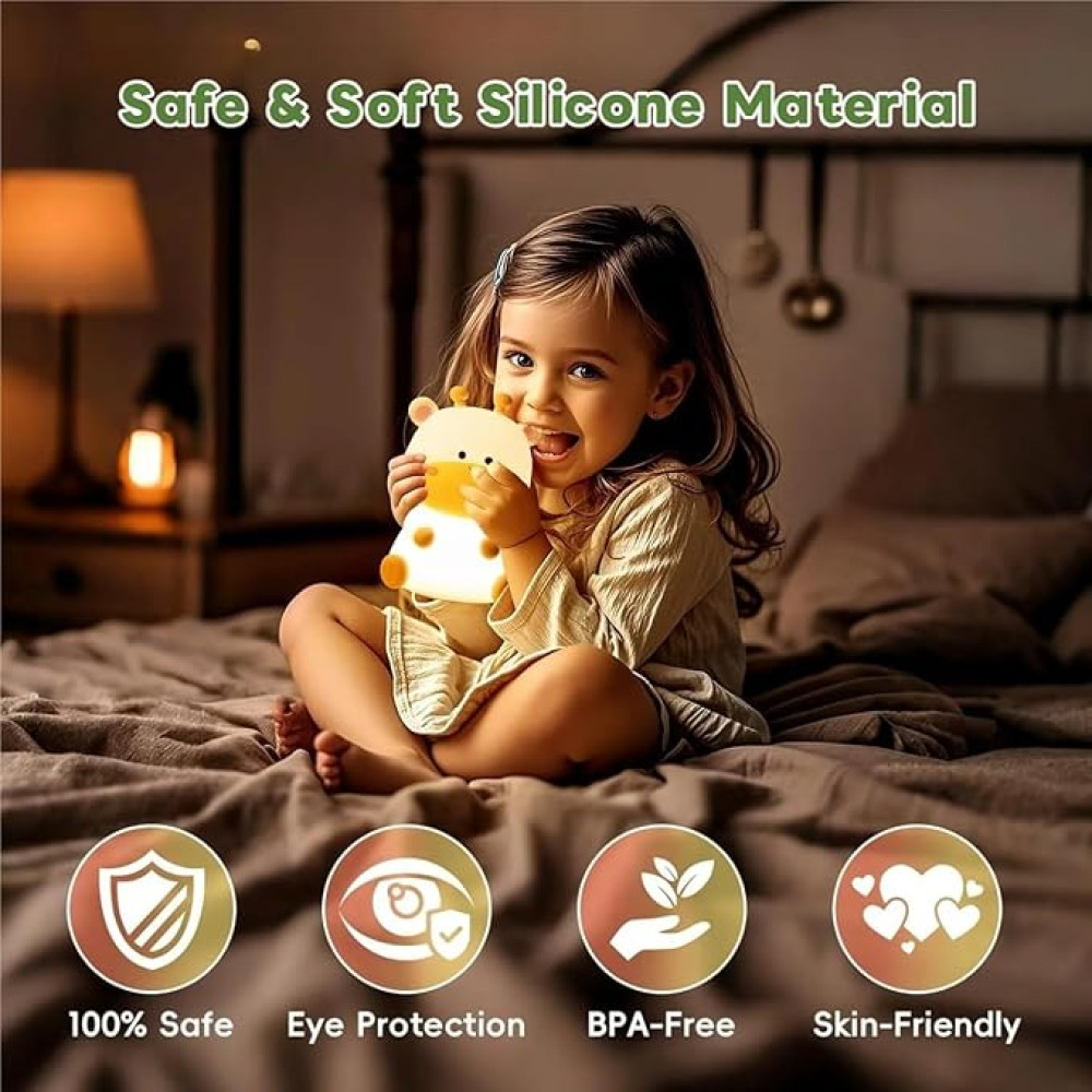 Нощна лампа Nimbo Silicone Deer, PAT, colorful, USB, timer