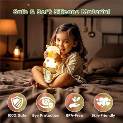 Нощна лампа Nimbo Silicone Deer, PAT, colorful, USB, timer