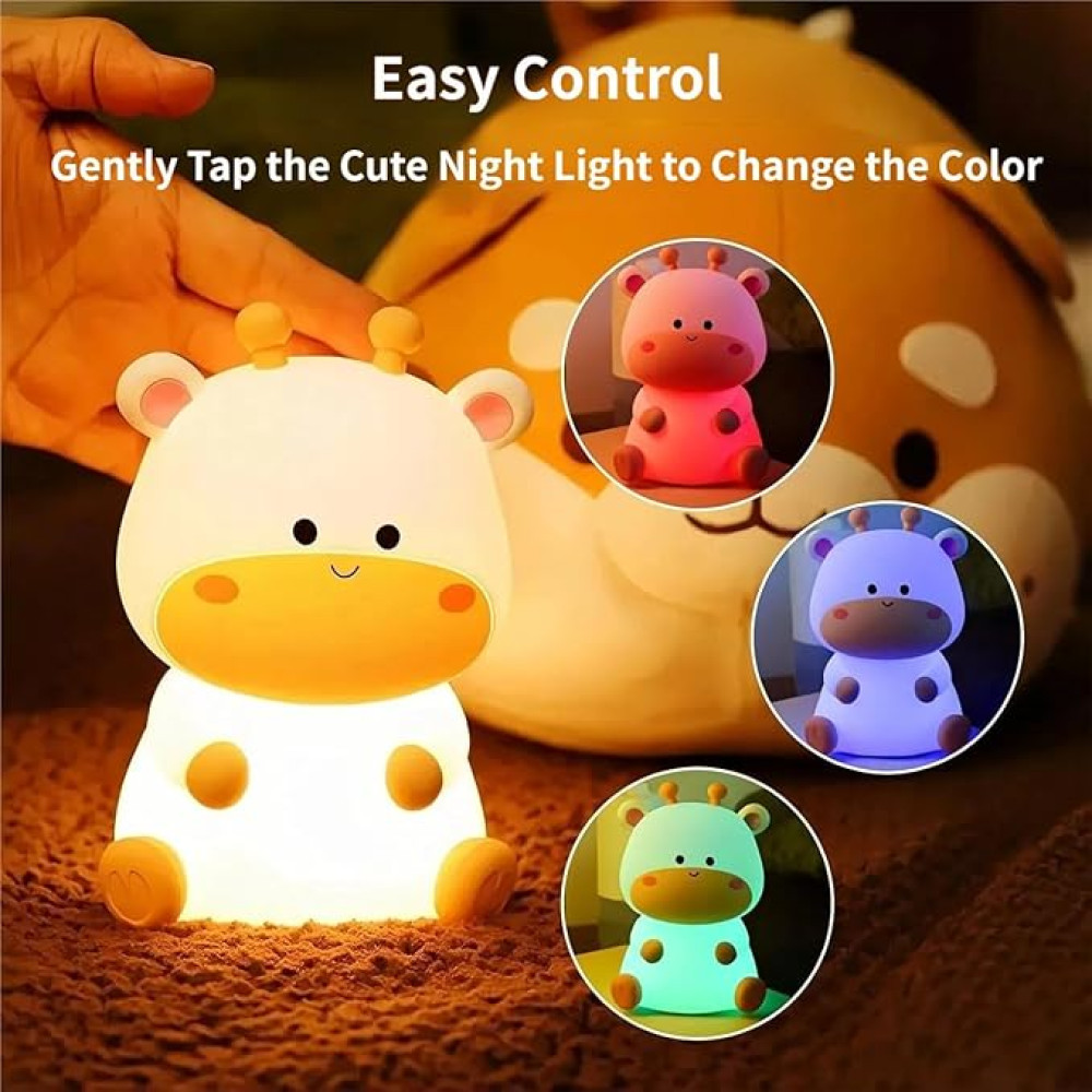 Нощна лампа Nimbo Silicone Deer, PAT, colorful, USB, timer