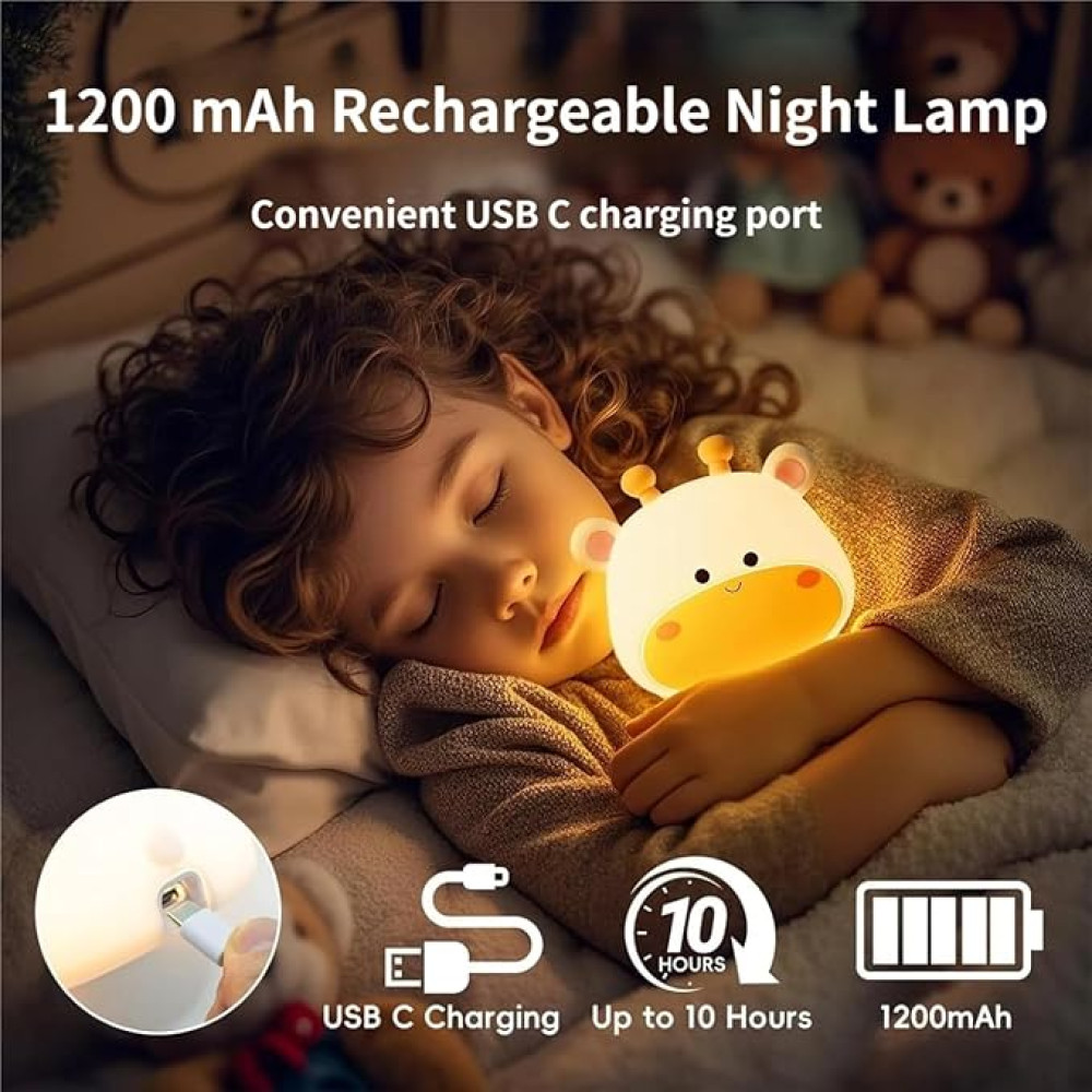 Нощна лампа Nimbo Silicone Deer, PAT, colorful, USB, timer