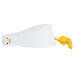 Нощна лампа Nimbo Silicone Laying duck, TAP, 3-whites, USB, timer
