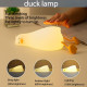 Нощна лампа Nimbo Silicone Laying duck, TAP, 3-whites, USB, timer