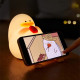 Нощна лампа Nimbo Silicone Duck with glasses, PAT, colorful, TAP, USB, timer
