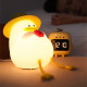 Нощна лампа Nimbo Silicone Duck with glasses, PAT, colorful, TAP, USB, timer