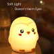 Нощна лампа Nimbo Silicone Penguin, TAP, 3-whites, USB