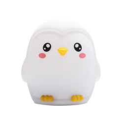 Нощна лампа Nimbo Silicone Penguin, TAP, 3-whites, USB
