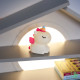 Нощна лампа Nimbo Silicone Fluffy unicorn, TAP, 3-whites, USB