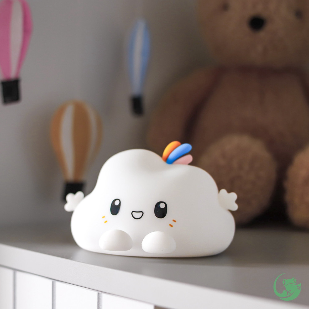 Нощна лампа Nimbo Silicone Cloud, PAT, colorful, USB, timer