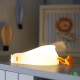 Нощна лампа Nimbo Silicone Laying duck, TAP, 3-whites, USB, timer
