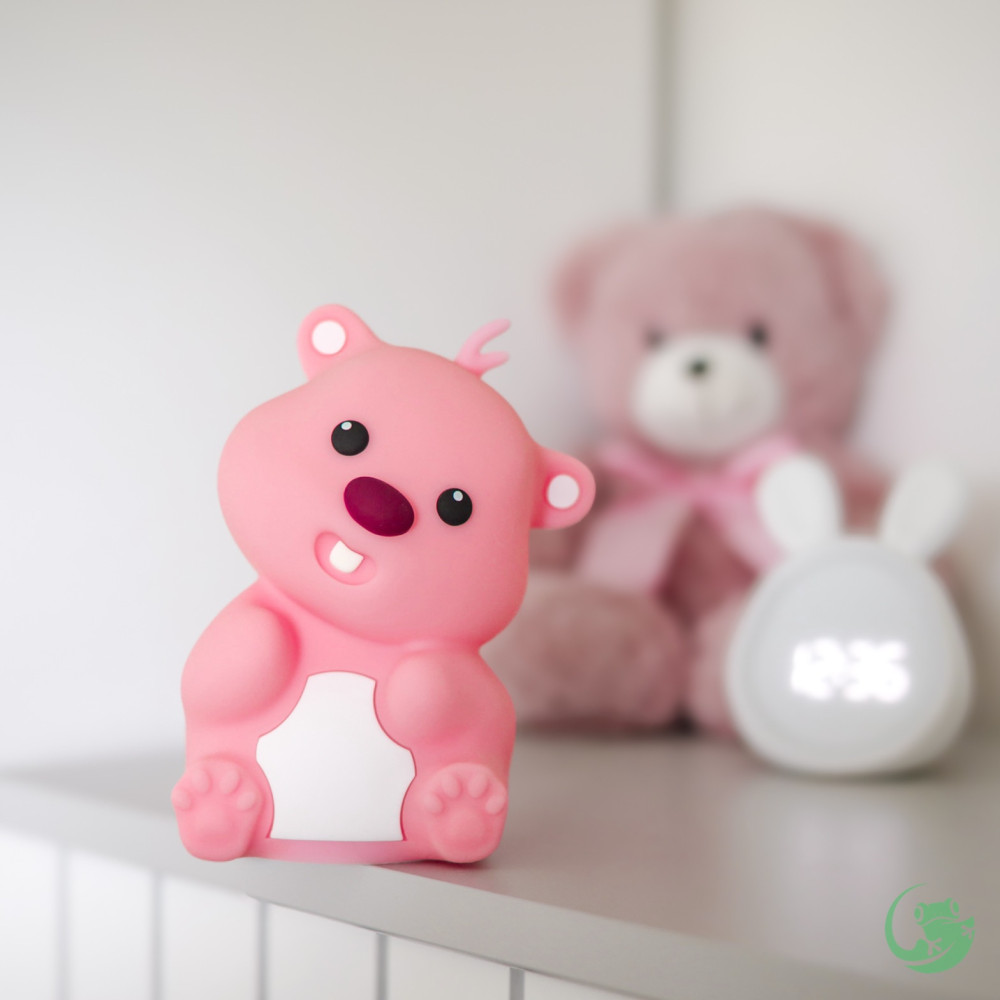 Нощна лампа Nimbo Silicone Bear, TAP, 3-whites, USB