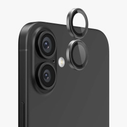 Метални лещи за камера Apple iPhone 16 - Black Метални лещи за камера Apple iPhone 16 - Black