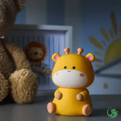Нощна лампа Nimbo Silicone Deer, yellow, TAP, 2-whites, USB, timer
