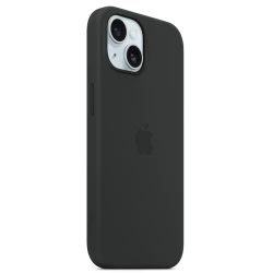  Калъф Silicone MagSafe за Apple iPhone 15 - Black