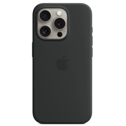  Калъф Silicone MagSafe за Apple iPhone 15 Pro - Black