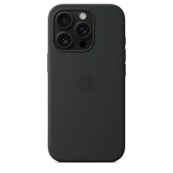  Калъф Silicone MagSafe за Apple iPhone 16 Pro - Black