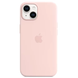  Калъф Silicone MagSafe за Apple iPhone 14 - Chalk pink