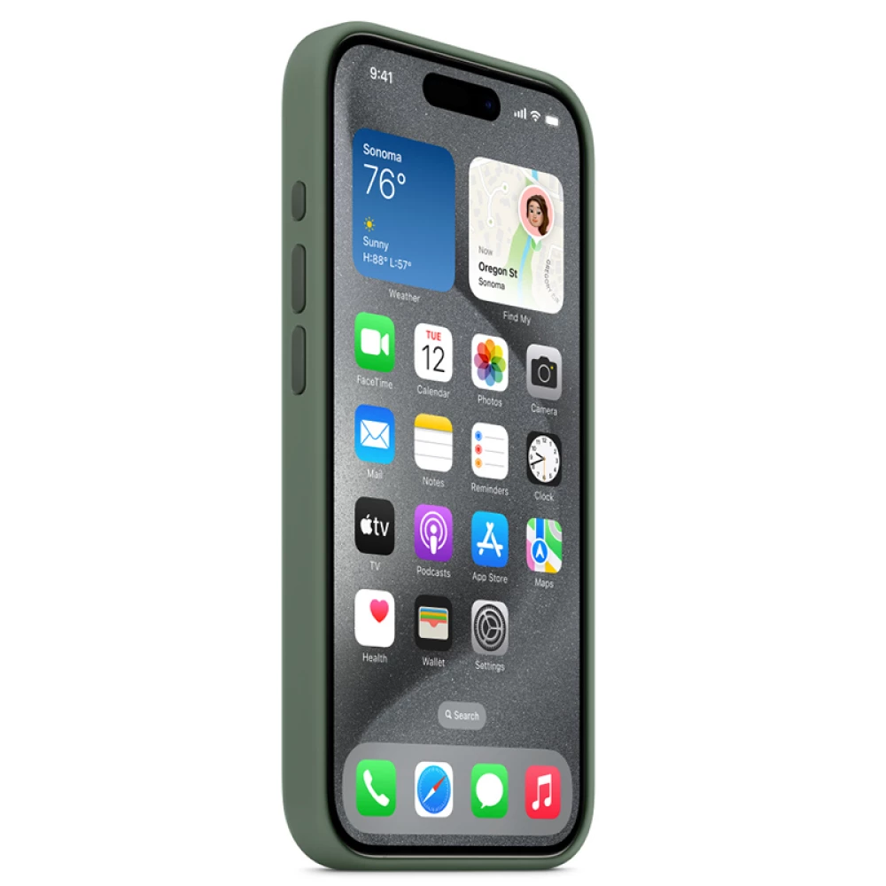  Калъф Silicone MagSafe за Apple iPhone 15 Plus - Cypress