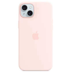  Калъф Silicone MagSafe за Apple iPhone 15 - Light Pink