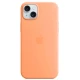  Калъф Silicone MagSafe за Apple iPhone 15 - Orange Sorbet