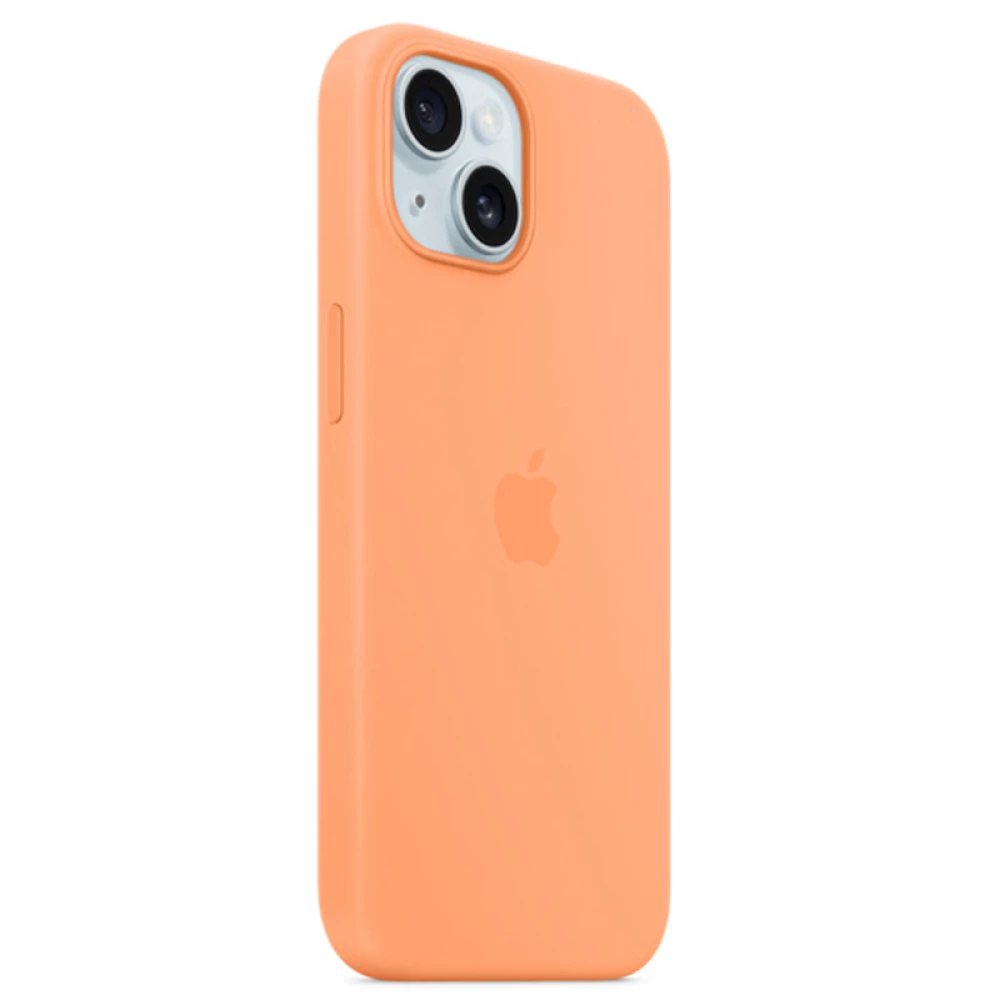  Калъф Silicone MagSafe за Apple iPhone 15 - Orange Sorbet