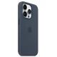  Калъф Silicone MagSafe за Apple iPhone 15 Pro Max - Storm Blue