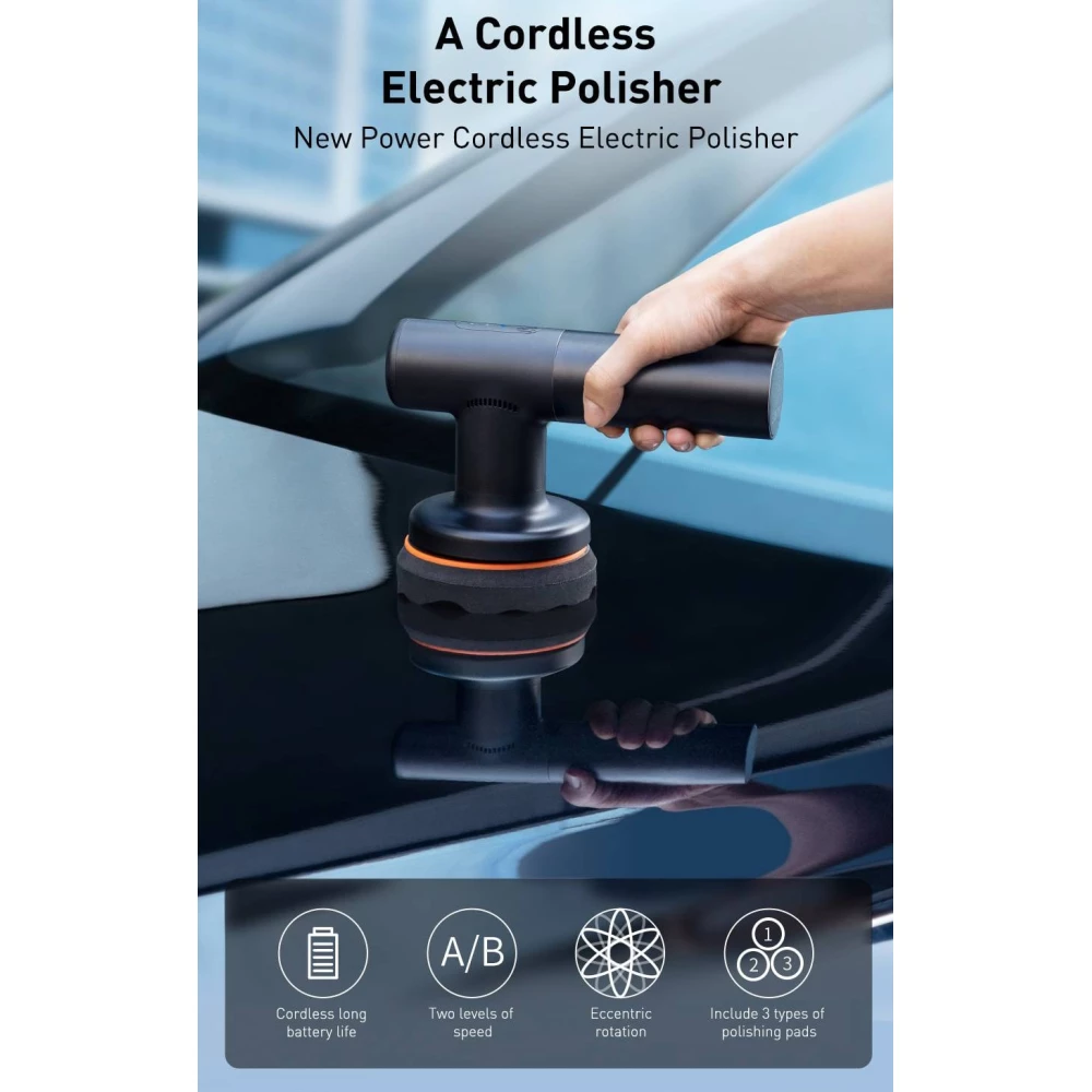 Eлектрически шлайф за полиране Baseus - (CRDLQ-B01) Eлектрически шлайф за полиране Baseus - (CRDLQ-B01)