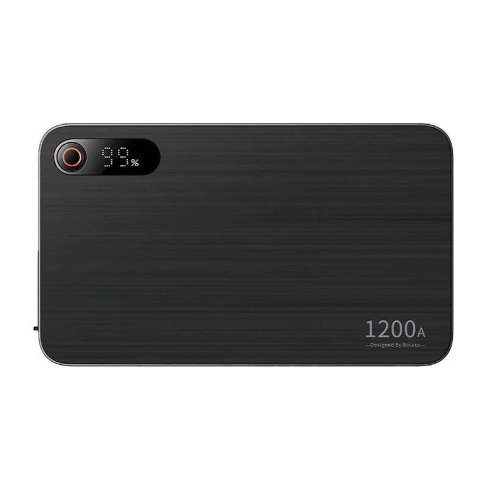 Стартер за автомобил и външна батерия Baseus Black Super Energy PRO (C00245700111-00) - 12 000 mAh, 1200A + фенер