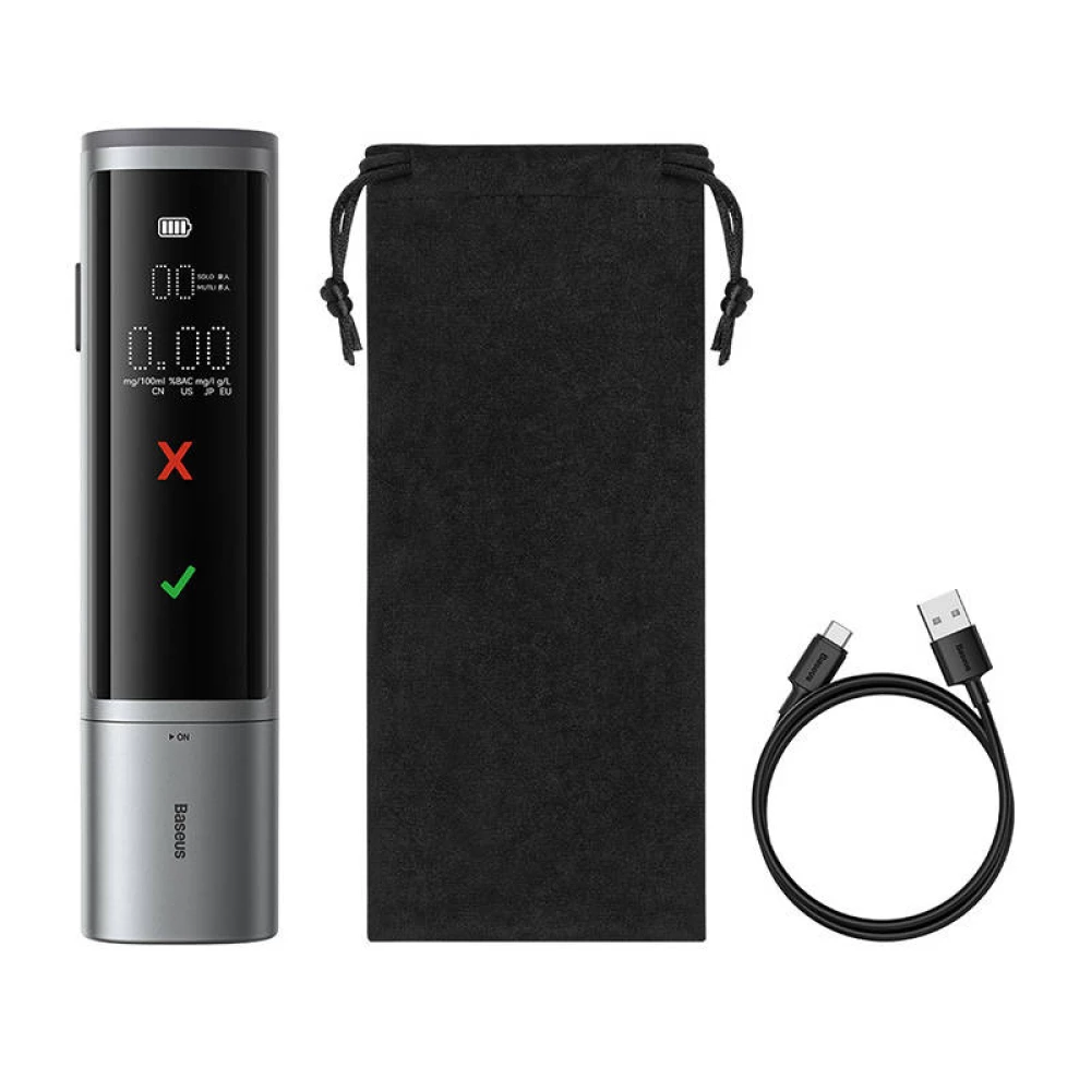 Дигитален дрегер за алкохол Baseus Safe Journey Breathalyzer - (CRCX060014)