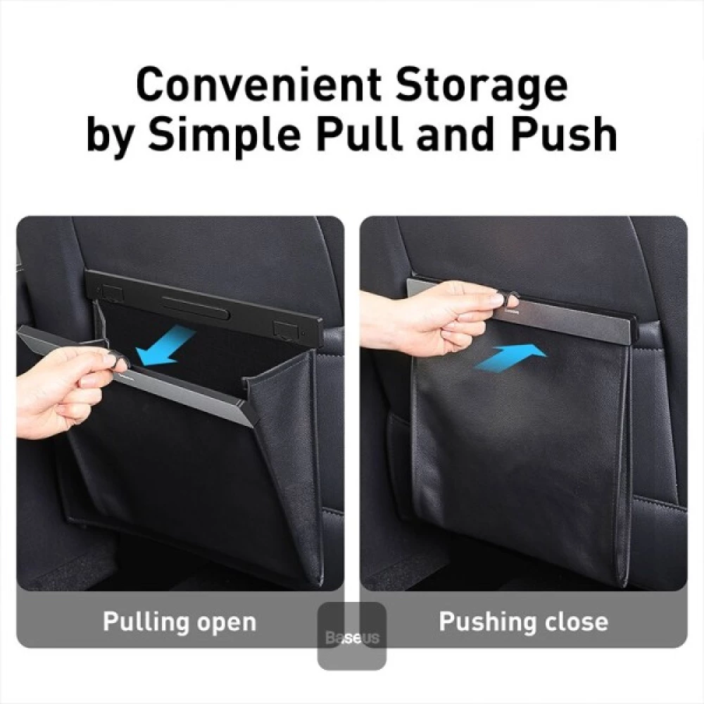 Кожен органайзер/плик за автомобилна седалка с щипка за монтаж BASEUS - (CRLJD-A01)