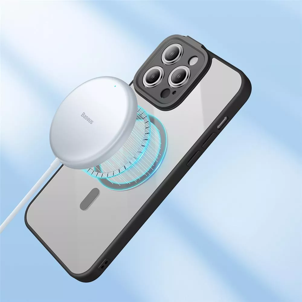 Калъф + стъклен протектор BASEUS Frame MagSafe за Apple iPhone 14 Plus + протектор