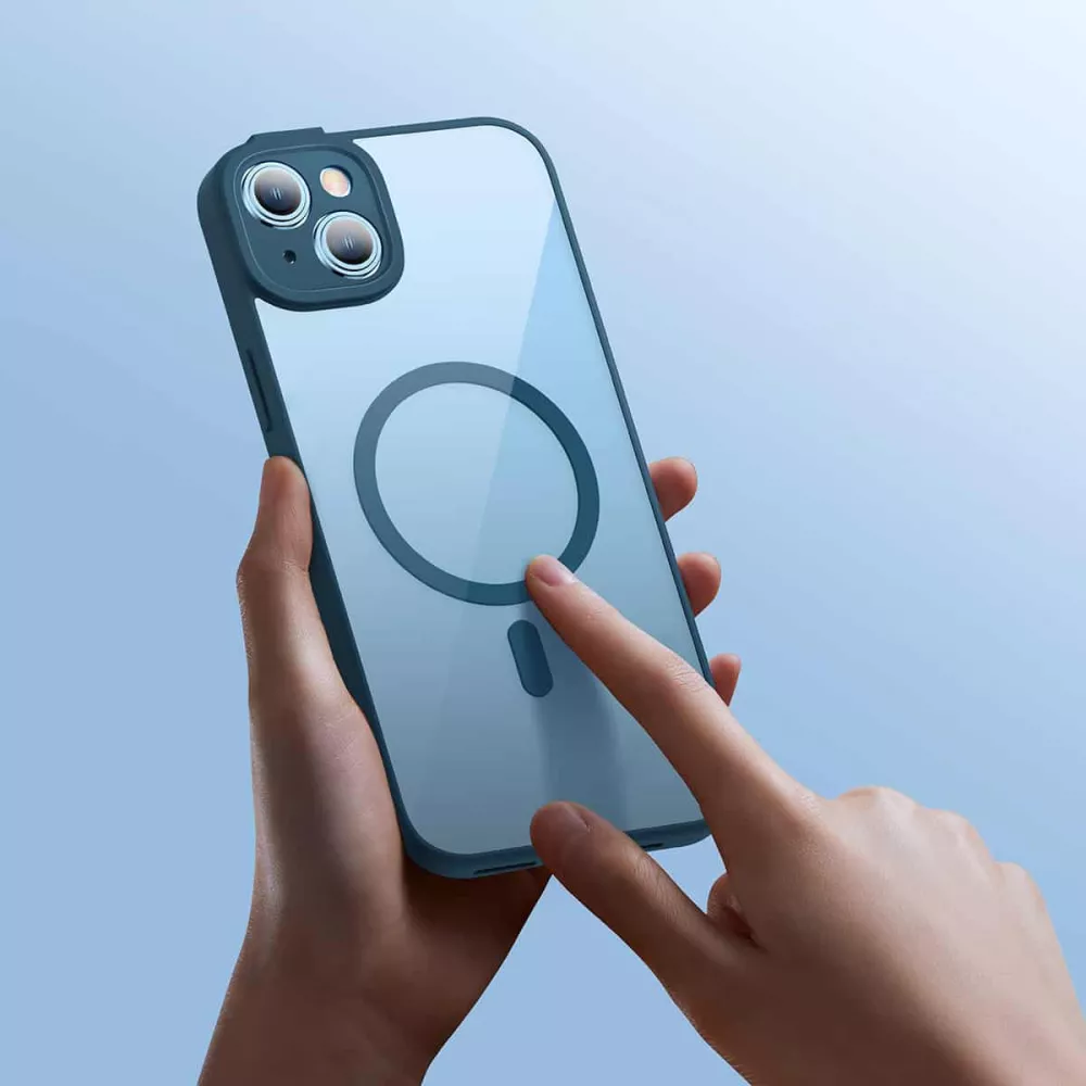 Калъф + стъклен протектор BASEUS Frame MagSafe за Apple iPhone 14 Pro