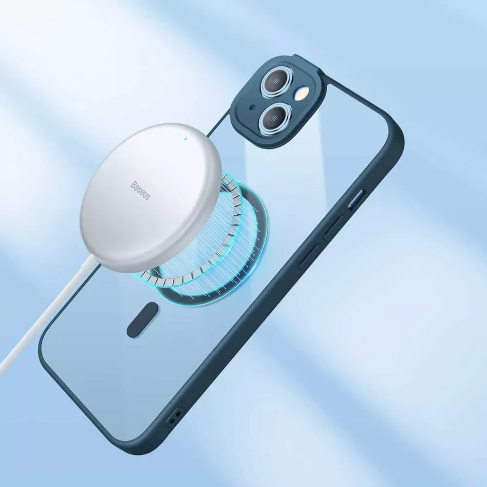 Калъф + стъклен протектор BASEUS Frame MagSafe за Apple iPhone 14 Pro