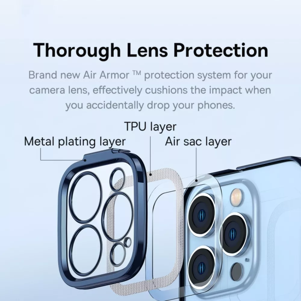 Калъф + стъклен протектор BASEUS Glitter MagSafe за Apple iPhone 14 