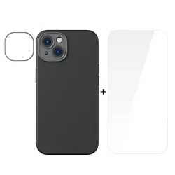 Калъф + стъклен протектор BASEUS Liquid Gel MagSafe за Apple iPhone 14 Pro