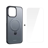 Калъф + стъклен протектор BASEUS Sky Ring MagSafe за Apple iPhone 15 Pro Max